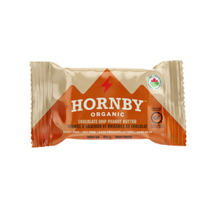 CHOCOLATE CHIP PEANUT BUTTER ENERGY BAR ORGANIC 80 G HORNBY ORGANIC