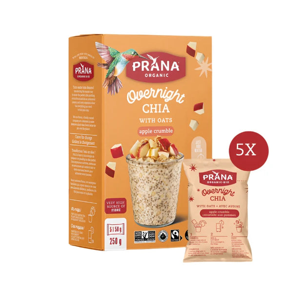 APPLE CRUMBLE OVERNIGHT CHIA 5 X 50 G PRANA