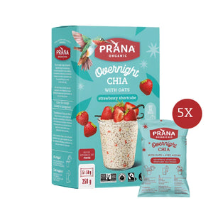 STRAWBERRY SHORTCAKE OVERNIGHT CHIA 5X50G PRANA