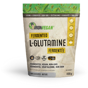 FERMENTED L-GLUTAMINE UNFLAVOURED 400 G IRON VEGAN