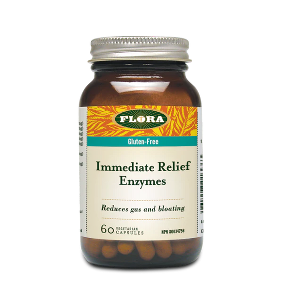 IMMEDIATE RELIEF ENZYMES 60 CAPS FLORA