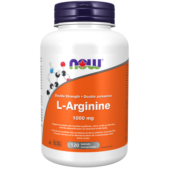 L-ARGININE 1000 MG 120 TABS NOW