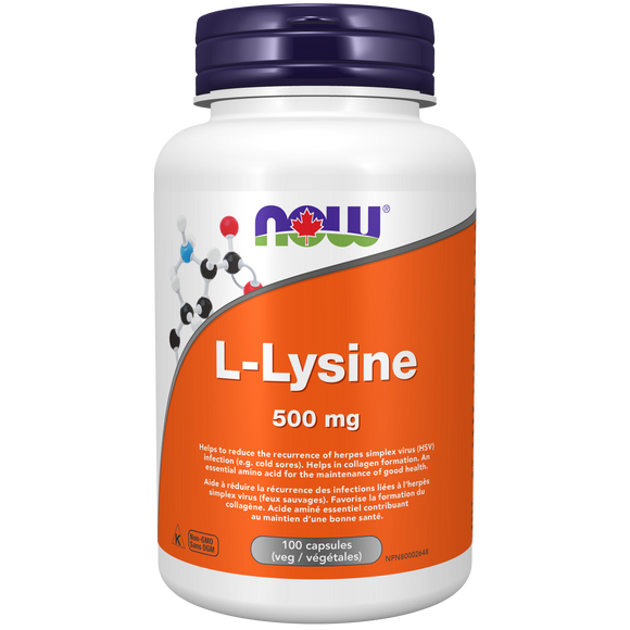 L-LYSINE 500 MG 100 CAPS NOW