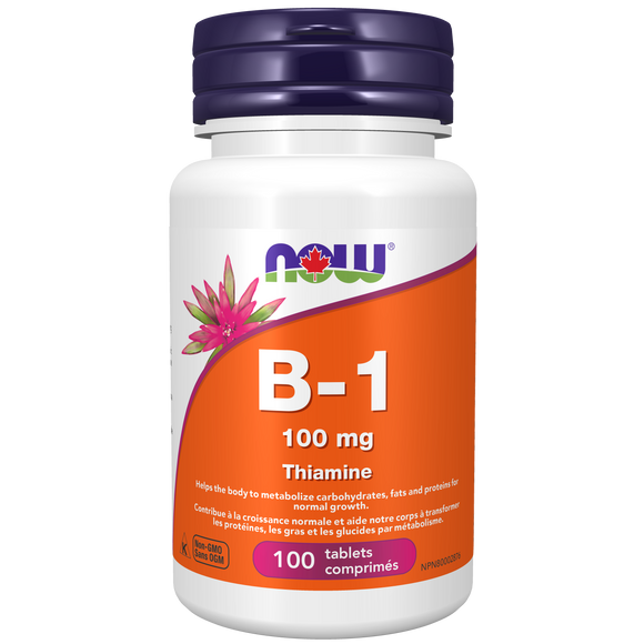 VITAMIN B1 THIAMINE 100 MG 100 TABS NOW