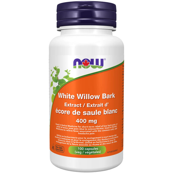 WHITE WILLOW BARK EXTRACT 400 MG 100 CAPS NOW