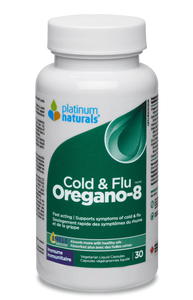 COLD & FLU OREGANO-8 30 CAPS PLATINUM NATURALS