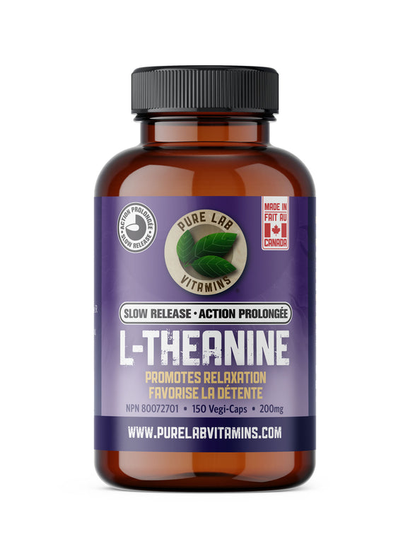 L-THEANINE 200 MG SLOW RELEASE 60 CAPS PURE LAB VITAMINS