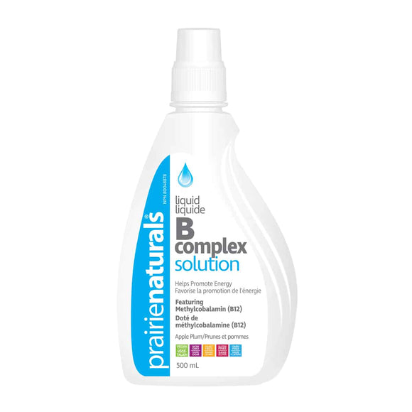 B COMPLEX SOLUTION 500 ML PRAIRIE NATURALS