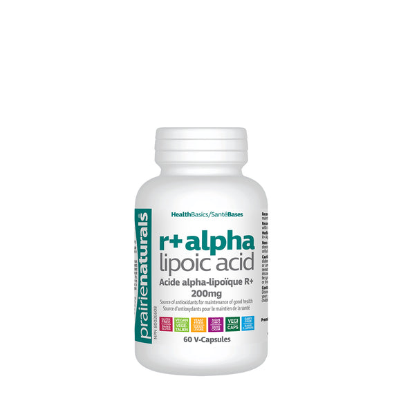 R+ALPHA LIPOIC ACID 200 MG 60 CAPS PRAIRIE NATURALS