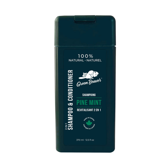 2 IN 1 SHAMPOO & CONDITIONER PINE MINT 370 ML GREEN BEAVER