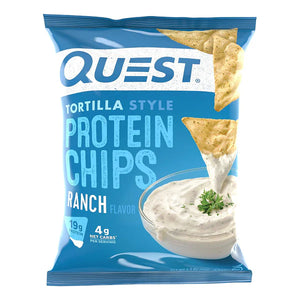 TORTILLA STYLE PROTEIN CHIPS RANCH 32G QUEST