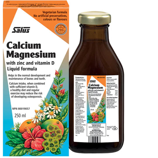 CALCIUM MAGNESIUM ZINC AND D3 250 ML SALUS