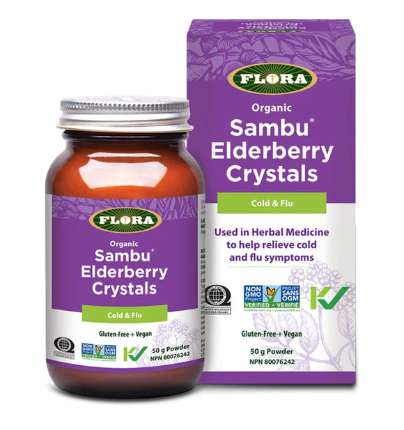 ELDERBERRY CRYSTALS ORGANIC 50 G FLORA