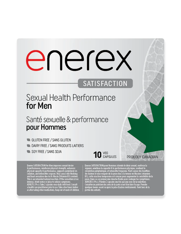 SATISFACTION SEXUAL PERFORMANCE FOR MEN 10 CAPS ENEREX