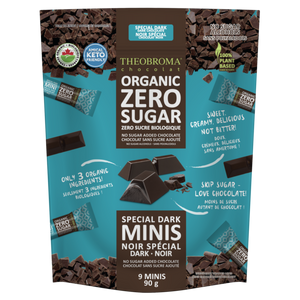 SPECIAL DARK MINIS ORGANIC ZERO SUGAR 9 X 10G THEOBROMA