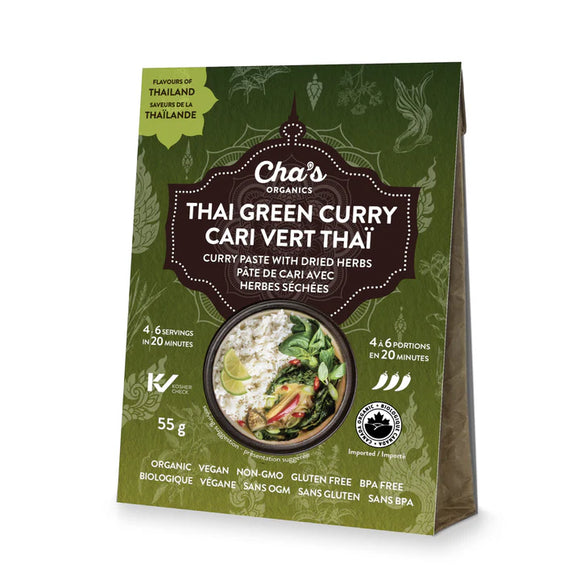 THAI GREEN CURRY KIT 55 G CHA'S ORGANICS