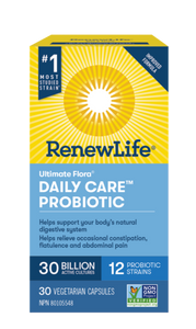 ULTIMATE FLORA DAILY CARE PROBIOTICS 30 BILLION 30 CAPS RENEWLIFE