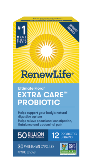 ULTIMATE FLORA EXTRA CARE PROBIOTIC 50 BILLION 30 VCAPS RENEWLIFE