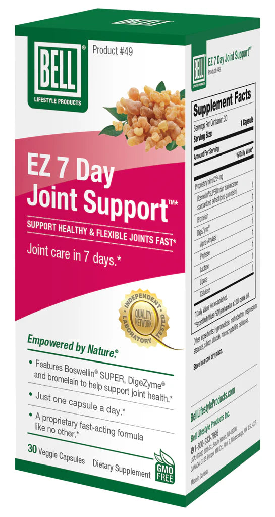 EZ 7 DAY JOINT SUPPORT 30 CAPS BELL