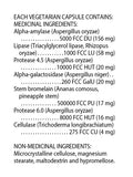 DAILY MAINTENANCE ENZYMES 120 CAPS FLORA