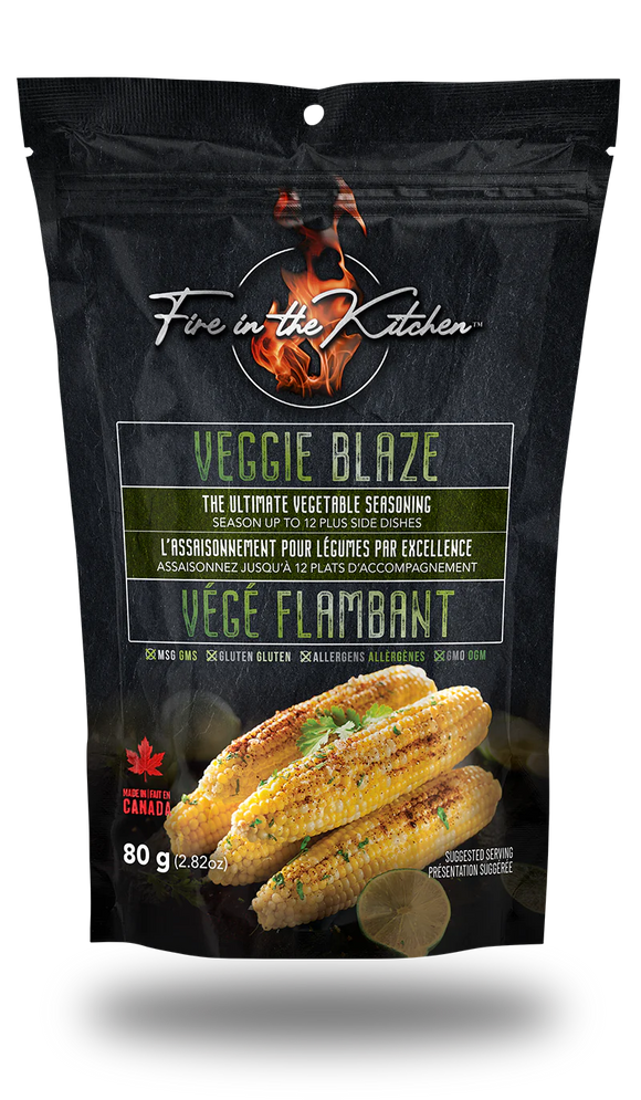 VEGGIE BLAZE ULTIMATE VEGETABLE SEASONING 80 G FIRE IN THE KITCHEN