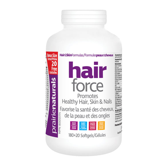 HAIR FORCE 180+20 GELS PRAIRIE NATURALS