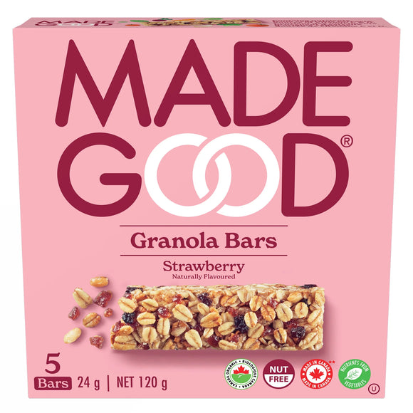 GRANOLA BARS STRAWBERRY 5 X 24 G MADE GOOD