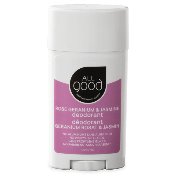 DEODORANT ROSE GERANIUM & JASMINE 71 G ALL GOOD