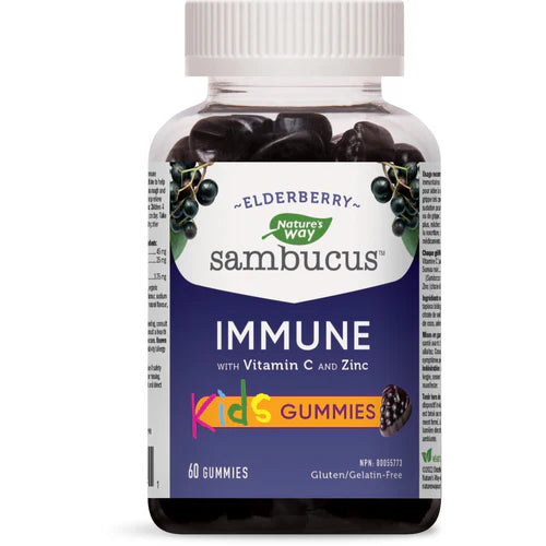 SAMBUCUS ELDERBERRY KIDS 60 GUMMIES NATURE'S WAY