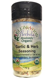 GARLIC & HERB SEASONING ORGANIC 70 G CELEBRATION HERBALS