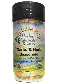 GARLIC & HERB SEASONING ORGANIC 70 G CELEBRATION HERBALS