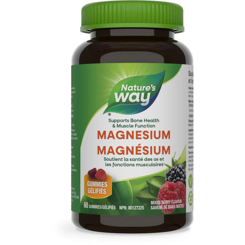 MAGNESIUM MIXED BERRY FLAVOUR 100 MG 60 GUMMIES NATURE'S WAY