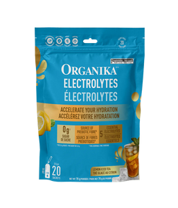 ELECTROLYTES LEMON ICED TEA 3.5 G 20 PK ORGANIKA