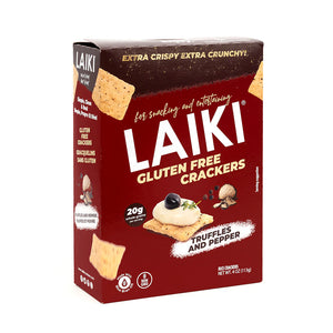 TRUFFLE & PEPPER RICE CRACKERS GLUTEN FREE 113G LAIKI