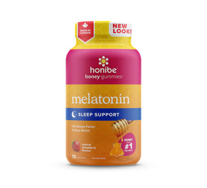 MELATONIN STRAWBERRY 5 MG 70 GUMMIES HONIBE