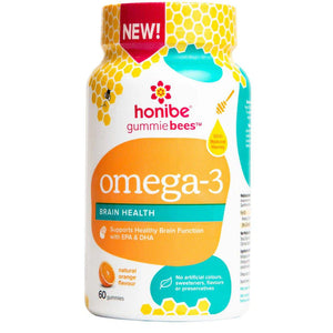 OMEGA-3 BRAIN HEALTH ORANGE 60 GUMMIES HONIBE