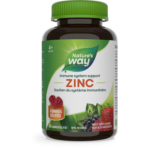 ZINC MIXED BERRY 60 GUMMIES NATURE'S WAY