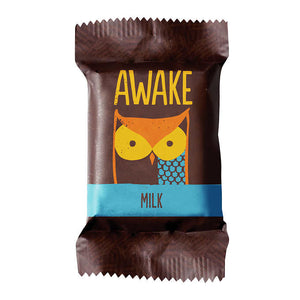 MILK CHOCOLATE WITH CAFFEINE SINGLE 15G AWAKE