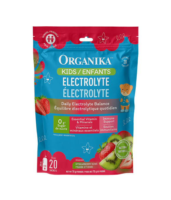 ELECTROLYTE KIDS RASPBERRY RUSH 3.5 G 20 PK ORGANIKA