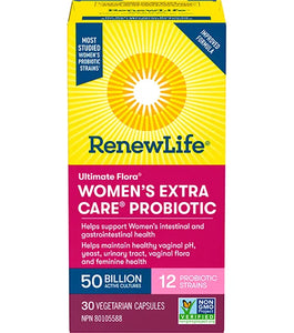 ULTIMATE FLORA WOMEN'S EXTRA CARE PROBIOTIC 50 BILLION 30 CAPS RENEWLIFE