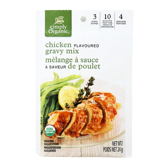 GRAVY MIX ROASTED CHICKEN ORGANIC 24 G SIMPLY ORGANIC