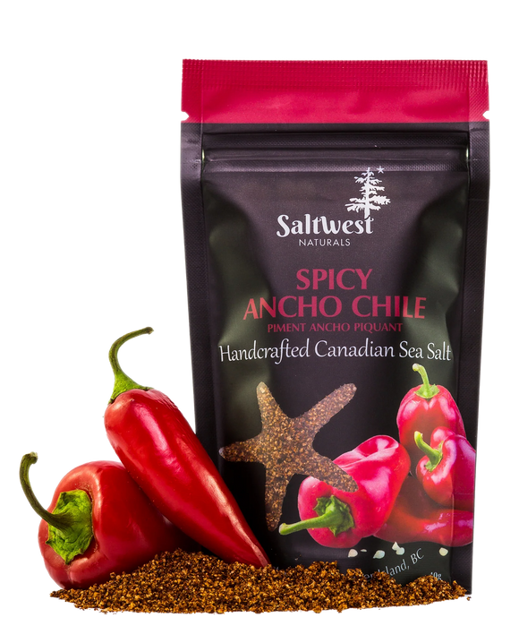 SEA SALT SPICY ANCHO CHILE 40 G SALTWEST NATURALS