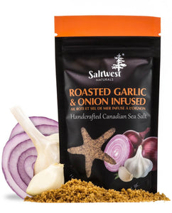 SEA SALT ROASTED GARLIC & ONION 40 G SALTWEST NATURALS